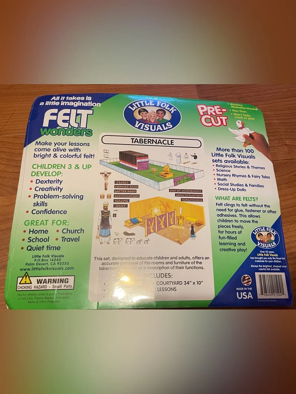 Little Folk Visuals Pre-Cut Tabernacle Felt Board Set #21504 New